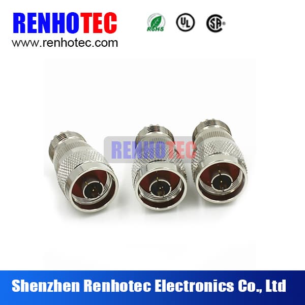 N Male to UHF Female Crimp RF Adapter Coaxial Connector
